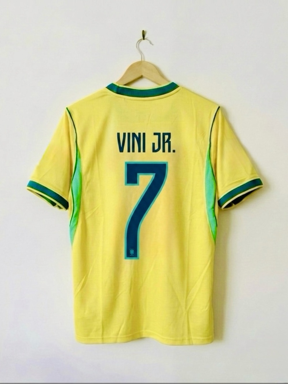 Vini Jr #7 Brazil 2026 Home Jersey Size Medium